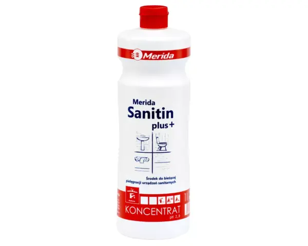 Merida Sanitin Plus NML102 – kwaśny środek do urządzeń sanitarnych, butelka 1 l.