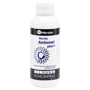 Merida Antismel Plus NMS110 – neutralizator zapachów i odtłuszczacz, butelka 1 l; działanie bakteriobójcze i grzybobójcze.