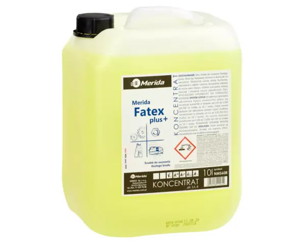 Płyn do usuwania tłustego brudu Merida Fatex Plus koncentrat kanister 10 l
