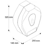 Biały pojemnik Merida Top Maxi na rolki do 23 cm średnicy
