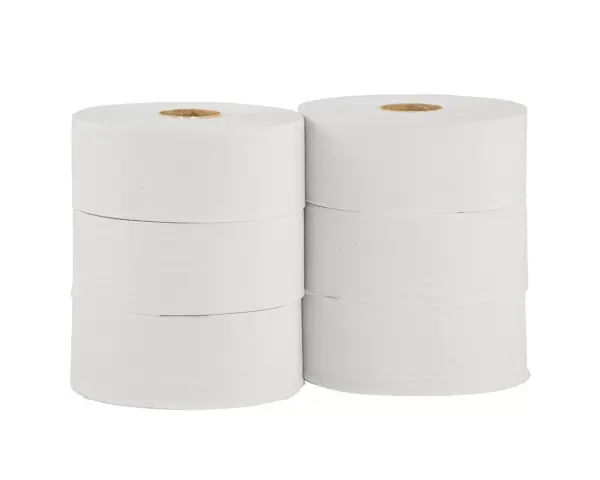 Papier toaletowy, MERIDA CLASSIC ECOLABEL, jednowarstwowy, biały, średnica 23 cm, długość 340 m, zgrzewka 6 szt. Biały papier toaletowy Merida Classic z certyfikatem FSC i EU Ecolabel