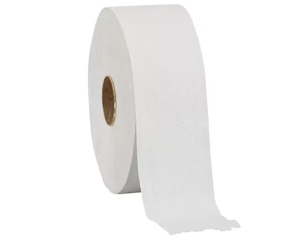 Papier toaletowy, MERIDA CLASSIC ECOLABEL, jednowarstwowy, biały, średnica 23 cm, długość 340 m, zgrzewka 6 szt. Papier toaletowy Merida Classic makulaturowy gofrowany miękki biały