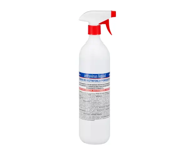 Płyn do dezynfekcji rąk i powierzchni Merida Antyvirus butelka 1000 ml ze spryskiwaczem