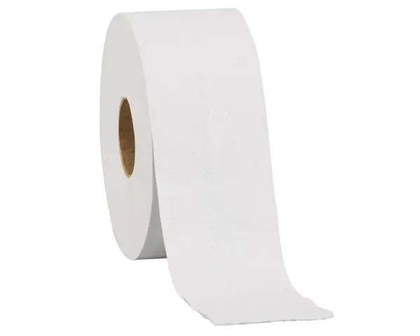 Papier toaletowy MERIDA OPTIMUM, biały, średnica 19 cm, długość 140 m, dwuwarstwowy, zgrzewka 12 szt., ECOLABEL Zgrzewka 12 rolek papieru toaletowego Merida Optimum z makulatury