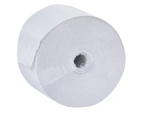 Papier toaletowy bez gilzy, MERIDA OPTIMUM ECOLABEL, dwuwarstwowy, biały, średnica 12 cm, długość 85 m, karton 18 rolek Dwuwarstwowy papier toaletowy gofrowany bez gilzy, perforowany co 25 cm