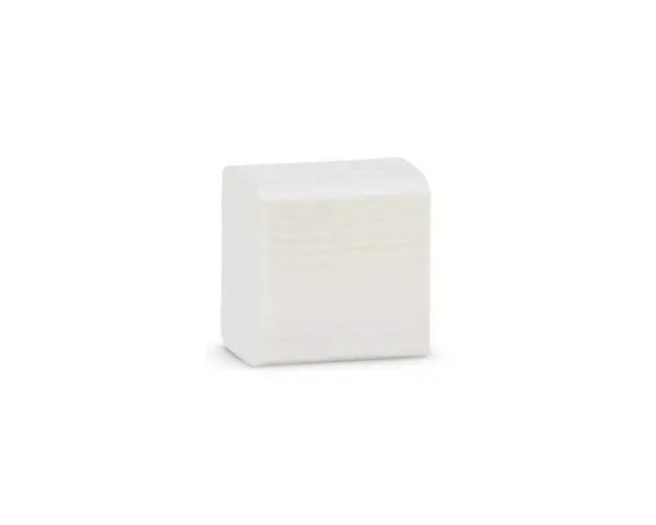 Papier toaletowy w listkach, MERIDA PREMIUM, trzywarstwowy, biały, karton 4800 szt. Białe listki papieru toaletowego Merida Premium, gofrowane, składane w Z, 21x9,6 cm