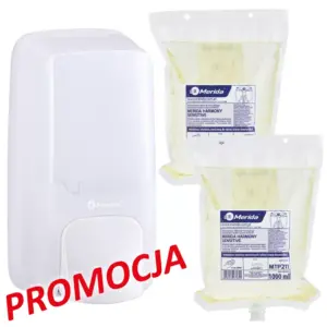 Merida Harmony – komplet z dozownikiem mydła w pianie i 2 wkładami 1000 ml
