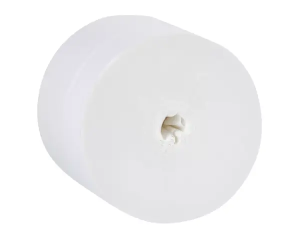 Papier toaletowy bez gilzy, MERIDA TOP ECOLABEL, dwuwarstwowy, biały, średnica 12 cm, długość 85 m, karton 18 rolek Biały papier toaletowy bez gilzy Merida Top, redukcja śladu węglowego