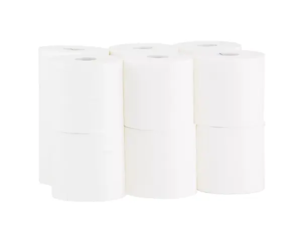 Papier toaletowy MERIDA TOP, biały, średnica 14 cm, długość 100 m, dwuwarstwowy, zgrzewka 12 szt., ECOLABEL Dwuwarstwowy papier toaletowy Merida TOP biały 500 listków gilza 4 cm
