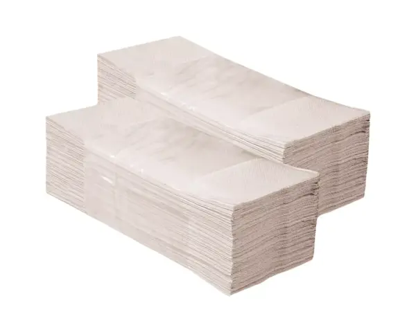 Ręczniki papierowe składane w V, MERIDA ECONOMY, jednowarstwowe, szare, karton 4000 szt. Jednowarstwowe szare ręczniki składane w V, wymiary 23x21 cm