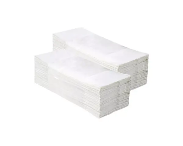 Ręczniki papierowe MERIDA TOP, białe, dwuwarstwowe, 2860 szt. Celulozowe ręczniki papierowe Merida Top gofrowane 24x23 cm