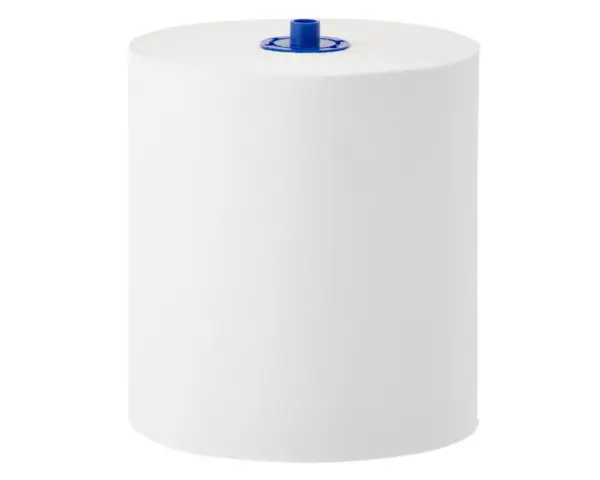 Ręczniki papierowe w roli z adaptorem, MERIDA OPTIMUM AUTOMATIC MAXI, jednowarstwowe, białe, średnica 19 cm, długość 250 m, karton 6 rolek Rolka ręcznika papierowego z adapterem, średnica 19 cm, biała celuloza