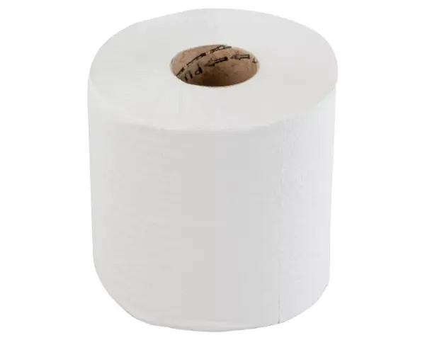 Ręczniki papierowe w roli, MERIDA ECONOMY CENTER PULL MINI ECOLABEL, jednowarstwowe, białe, średnica 17 cm, długość 210 m, zgrzewka 6 rolek Rolka ręcznika papierowego MERIDA ECONOMY białego 210 m długości