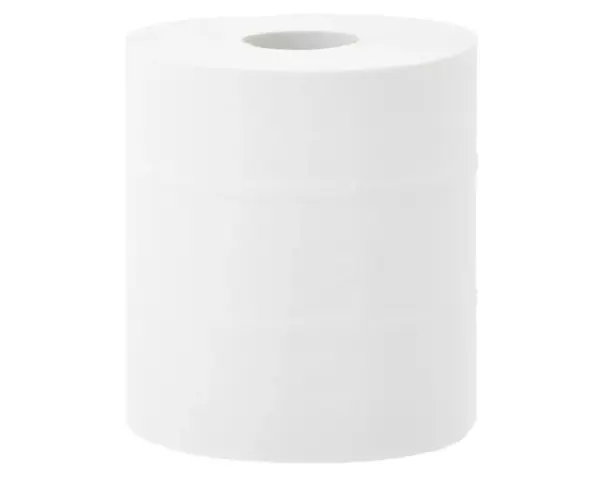 Ręczniki papierowe w roli MERIDA TOP MAXI CENTER PULL ECOLABEL, dwuwarstwowe, białe, średnica 19 cm, długość 158 m, zgrzewka 6 rolek Pojedyncza rolka białego ręcznika papierowego MERIDA TOP MAXI średnica 19 cm