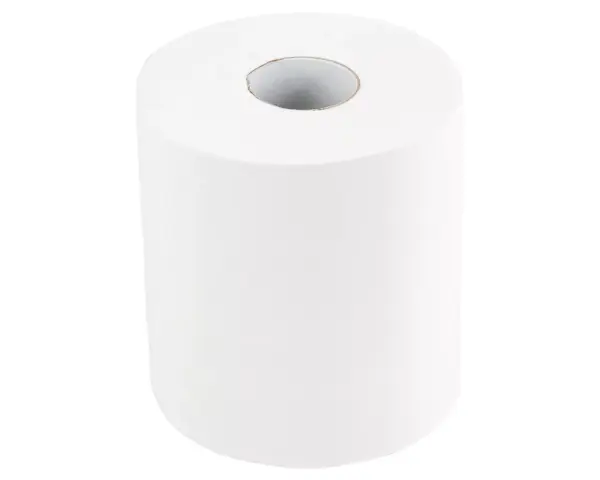 Ręczniki papierowe w roli, MERIDA TOP CENTER PULL MAXI, białe, średnica 18 cm, długość 161,5 m, dwuwarstwowe, zgrzewka 6 rolek Rolka białego ręcznika papierowego celulozowego średnica 18 cm