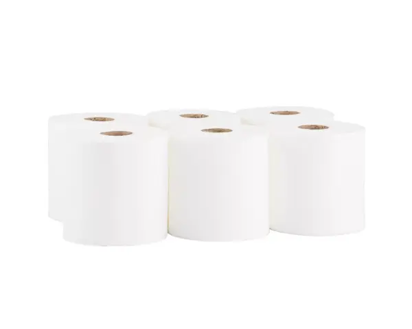 Ręczniki papierowe w roli, MERIDA TOP CENTER PULL MAXI, białe, średnica 20 cm , długość 320 m, jednowarstwowe, zgrzewka 6 rolek, ECOLABEL Miękki biały ręcznik papierowy Center Pull, dopuszczony do kontaktu z żywnością