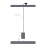 Schemat zasilacza sieciowego z kablem 300 cm do dozownika MERIDA STELLA