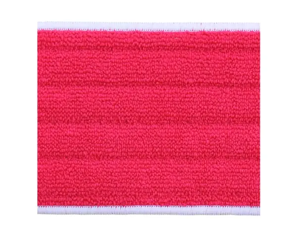Mop rzepowy 45 cm, ECONOMY, z mikrowłókna, czerwony Mop mikrowłóknowy czerwony 45 cm mocowanie na rzep