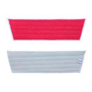 Czerwony mop rzepowy 45 cm z mikrowłókna Economy