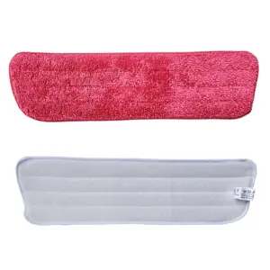 Czerwony mop rzepowy 42 cm Economy z mikrowłókna
