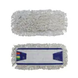 Bawełniany mop z zakładkami 40 cm z niebieskim obszyciem