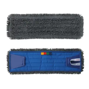 Mop z zakładkami 40 cm z mikrowłókna w kolorze szarym