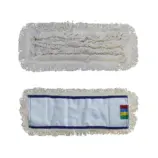 Bawełniany mop z kieszeniami 40 cm z niebieskim obszyciem
