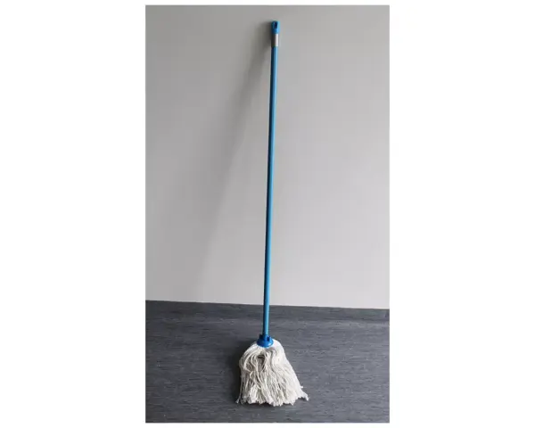 Mop sznurkowy z gwintem, STANDARD, bawełniany Mop sznurkowy SKP450 zamontowany na uchwycie HFK450