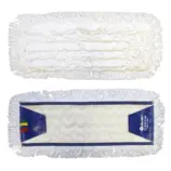 Bawełniany mop z zakładkami 50 cm z niebieskim obszyciem OPTIMUM