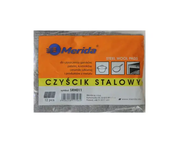 Czyścik stalowy, paczka 12 szt. Paczka 12 sztuk czyścików stalowych do silnych zabrudzeń