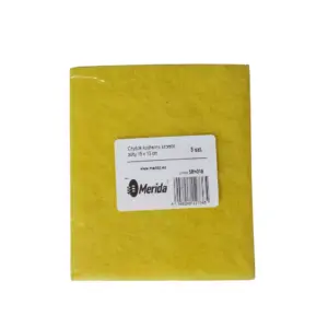 Żółty szorstki czyścik kuchenny 15x13 cm, zestaw 3 sztuk