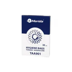 orebki higieniczne Merida HDPE, 30 szt., 8 × 27 cm – foliowe, jednorazowe