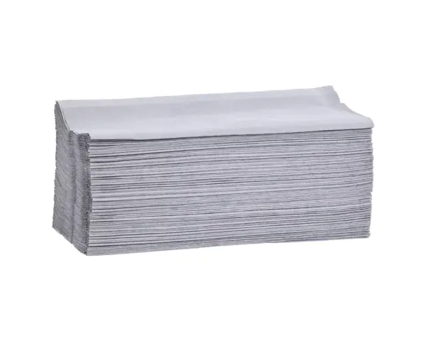 Ręczniki papierowe MERIDA CLASSIC, szare, jednowarstwowe, 5000 szt. Makulaturowe ręczniki papierowe Merida Classic złożone wymiary 11,5x25 cm