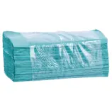 Makulaturowe ręczniki papierowe Merida Classic zielone gofrowane 23x25 cm