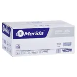 Zielone jednowarstwowe ręczniki papierowe Merida Classic składane w V