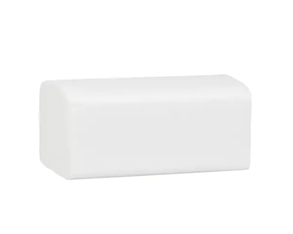 Ręczniki papierowe MERIDA TOP, białe, jednowarstwowe, 4000 szt. Ręczniki papierowe MERIDA TOP złożone do rozmiaru 11,5x21 cm