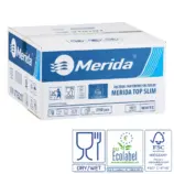 Merida Top Slim ręczniki papierowe, dwuwarstwowe Z-fold, 2700 szt., celuloza, certyfikat FSC i Ecolabel