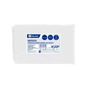 Bezbarwne worki na śmieci 35 l LDPE, paczka 50 sztuk
