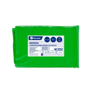 Zielone worki na śmieci 35 l LDPE, paczka 50 sztuk