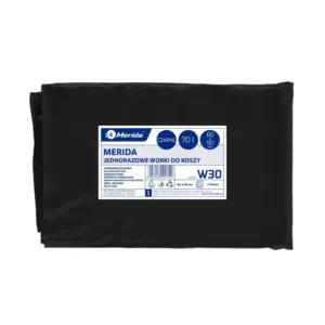 Czarne worki na śmieci 70 l LDPE 60x90 cm paczka 50 szt