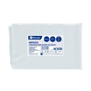 Białe worki na śmieci 70 l LDPE 60x90 cm paczka 50 sztuk