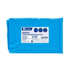 Niebieskie worki na śmieci 70 l LDPE, paczka 50 sztuk