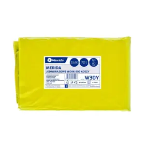 Żółte worki na śmieci 70 l LDPE, paczka 50 sztuk