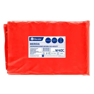 Czerwone worki na odpady medyczne LDPE 120 l, 70x110 cm