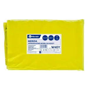 Żółte worki na śmieci 120 l LDPE, paczka 50 sztuk