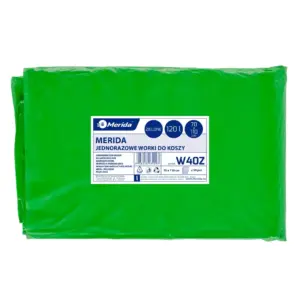 Zielone worki na śmieci 120 l LDPE, paczka 50 sztuk