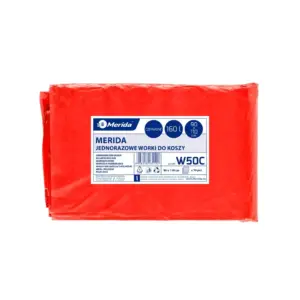 Czerwone worki na odpady medyczne 160 l LDPE, 90x110 cm
