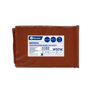 Brązowe worki na bioodpady 160 l LDPE, paczka 10 sztuk