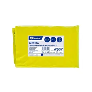 Żółte worki na śmieci 240 l LDPE, paczka 10 sztuk