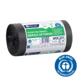 Czarne worki na śmieci 70 l HDPE/LDPE, rolka 50 szt.